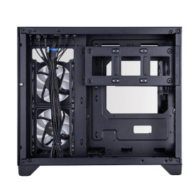 Кутия за компютър 1stPlayer Case mATX - MV6-TP Black - 3 fans included
