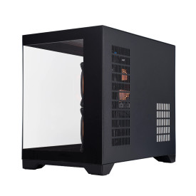Кутия за компютър 1stPlayer Case mATX - MV6-TP Black - 3 fans included