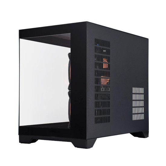 Кутия за компютър 1stPlayer Case mATX - MV6-TP Black - 3 fans included