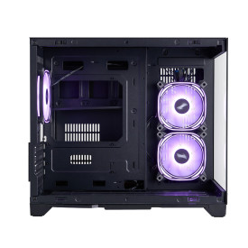 Кутия за компютър 1stPlayer Case mATX - MV6-TP Black - 3 fans included