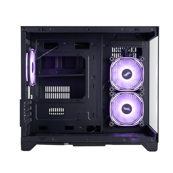 Кутия за компютър 1stPlayer Case mATX - MV6-TP Black - 3 fans included