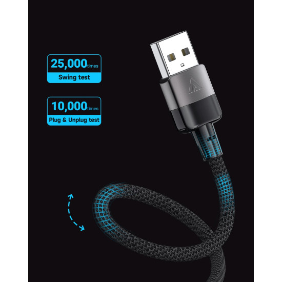 USB кабел Acefast USB-A to USB-C Cable 60W 1.2m - C9-04 - Black