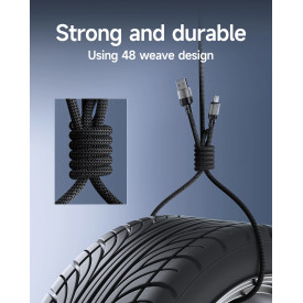 USB кабел Acefast USB-A to USB-C Cable 60W 1.2m - C9-04 - Black