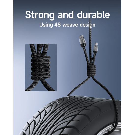 USB кабел Acefast USB-A to USB-C Cable 60W 1.2m - C9-04 - Black