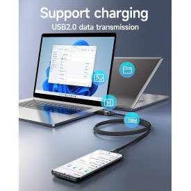 USB кабел Acefast USB-A to USB-C Cable 60W 1.2m - C9-04 - Black