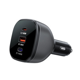 Зарядно за кола Acefast Fast Charger Car PD3.1 165W - B14 - USB-C x 2, USB-A x 1, Black