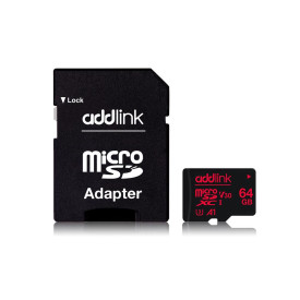 Карта памет Addlink microSDXC 64GB Professional Class 10+ UHS-1 V30 U3 Adapter - ad64GBMSXU3A
