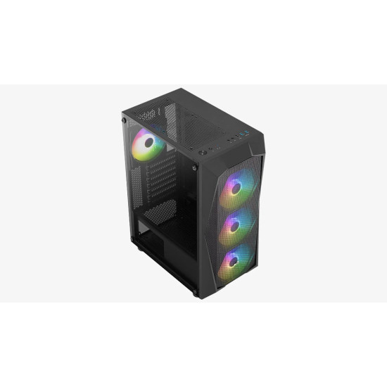 Кутия за компютър AeroCool Case ATX - Falcon-G-BK-v2 - Addressable RGB