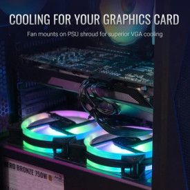 Кутия за компютър AeroCool Case ATX - Falcon-G-BK-v2 - Addressable RGB