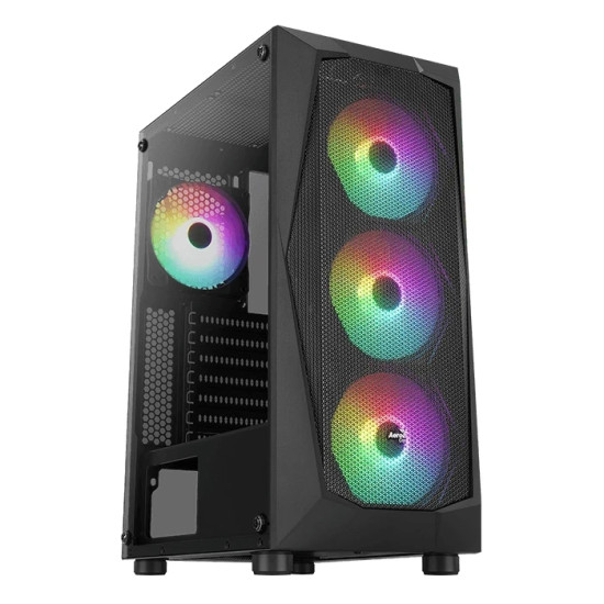 Кутия за компютър AeroCool Case ATX - Falcon-G-BK-v2 - Addressable RGB