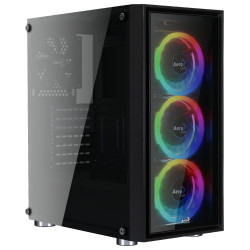 Кутия за компютър AeroCool Case ATX - QuartZ Revo - Addressable RGB, 3 x 120mm fans - ACCM-PB07043.81