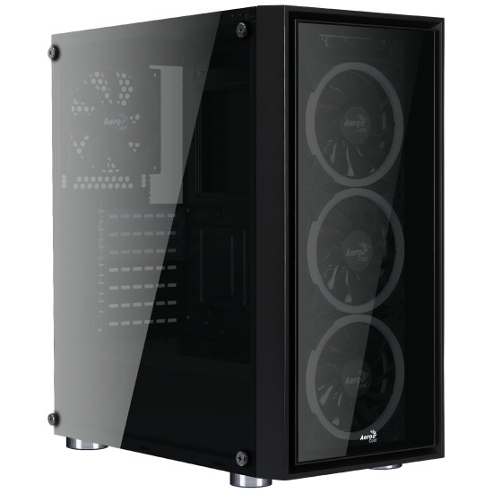 Кутия за компютър AeroCool Case ATX - QuartZ Revo - Addressable RGB, 3 x 120mm fans - ACCM-PB07043.81