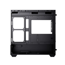 Кутия за компютър AeroCool Case mATX - P300D Digi-G-BK-v1 - Digital Display, USB-C, 3 x 120 mm A-RGB