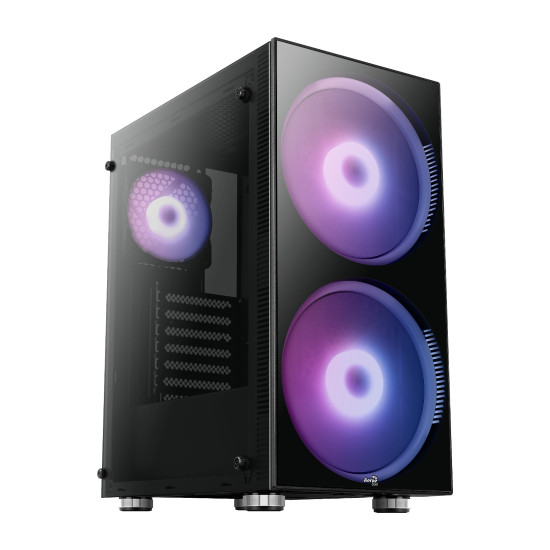 Кутия за компютър AeroCool Case ATX - Python aRGB - 2 x 200mm ARGB fans/Tempered Glass - ACCM-PB15033.11