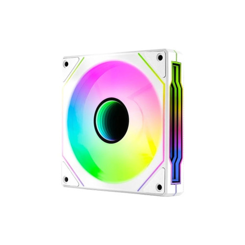 Вентилатор AeroCool Fan 120mm Phantom M-3R - Infinity Mirror ARGB, REVERSE - White