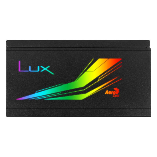 Захранване AeroCool PSU LUX RGB 550W - Bronze, RGB Addressable - ACPB-LX55AEC.11