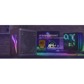 Захранване AeroCool PSU LUX RGB 550W - Bronze, RGB Addressable - ACPB-LX55AEC.11