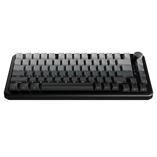 Безжична клавиатура Ajazz Wireless Gaming Mechanical Keyboard AK820 MAX - White birch [Linear] (English US), Side Printed, Gray