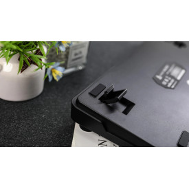 Безжична клавиатура Ajazz Wireless Gaming Mechanical Keyboard AK820 MAX - White birch [Linear] (English US), Side Printed, Gray