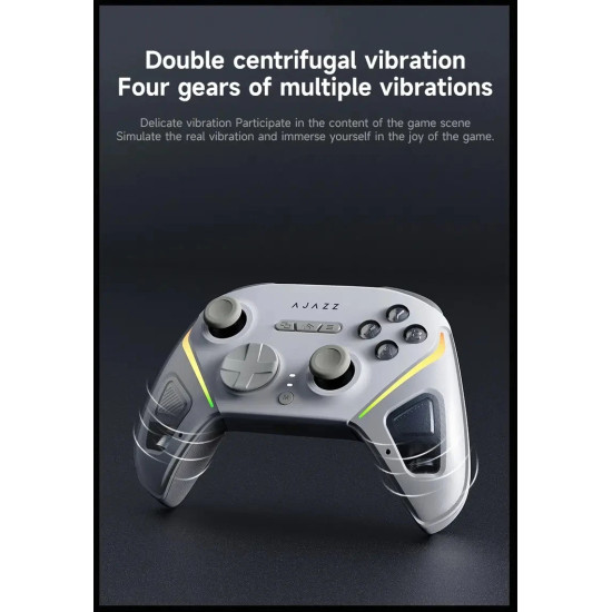Безжичен контролер Ajazz Gamepad Set GP100 - Wireless, Bluetooth, 1000Hz - Black