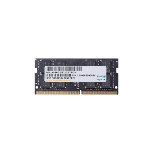 RAM памет Apacer 16GB DDR4 SODIMM 1024x8 3200MHz - AS16GGB32CSYBGH