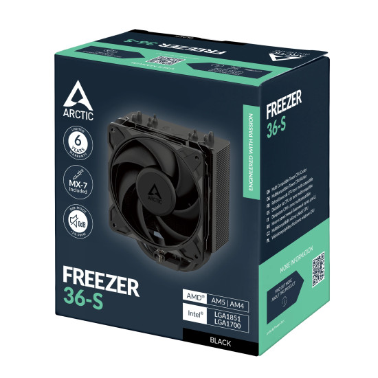 Охладител за процесор Arctic Freezer 36-S (Black) - LGA1851/AM5