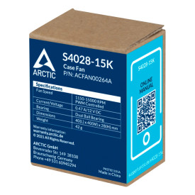 Сървърен вентилатор Arctic Server Fan 40x40x28 Dual Ball - S4028-15K - ACFAN00264A