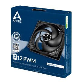 Вентилатор Arctic Fan 120mm P12 PWM - black/black 200-1800rpm - ACFAN00119A