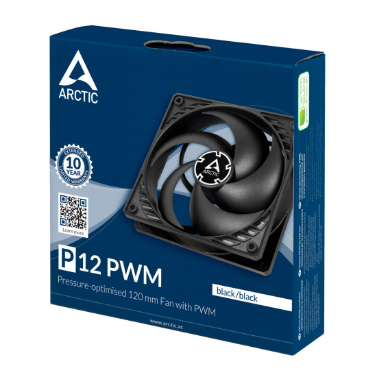Вентилатор Arctic Fan 120mm P12 PWM - black/black 200-1800rpm - ACFAN00119A