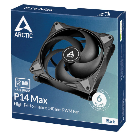 Вентилатор Arctic Fan 140mm P14 Max - 2Ball - 250-2800rpm