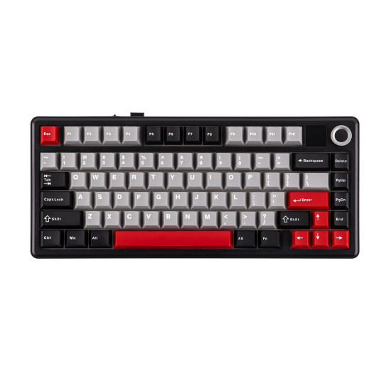Безжична клавиатура Aula F75 MAX - Reaper Switch [Linear] (English US), Black, Red