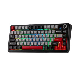 Безжична клавиатура Aula F75 MAX - Reaper Switch [Linear] (English US), Black, Red
