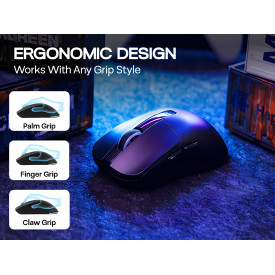 Безжична мишка Aula Wireless Gaming Mouse SC590 PRO - Smart Display, Black