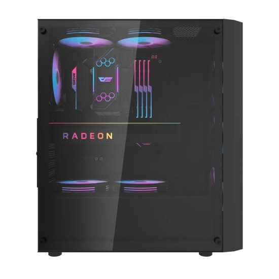 Кутия за компютър Darkflash Case ATX - DK351 Black - 4 fans included