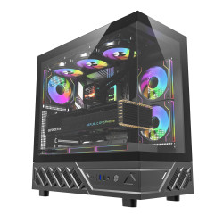 Кутия за компютър Darkflash Case ATX - DS950 Black - 6 x 120 mm Infinity Mirror A-RGB