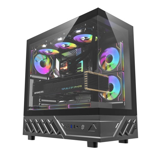 Кутия за компютър Darkflash Case ATX - DS950 Black - 6 x 120 mm Infinity Mirror A-RGB