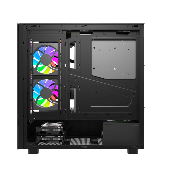 Кутия за компютър Darkflash Case ATX - DS950 Black - 6 x 120 mm Infinity Mirror A-RGB