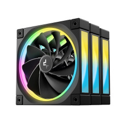 Комплект вентилатори DeepCool Fan Pack 3-in-1 3x120 mm - FL12R Black, Reverse, Addressable RGB