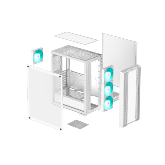 Кутия за компютър DeepCool Case ATX - CC560 WH v2
