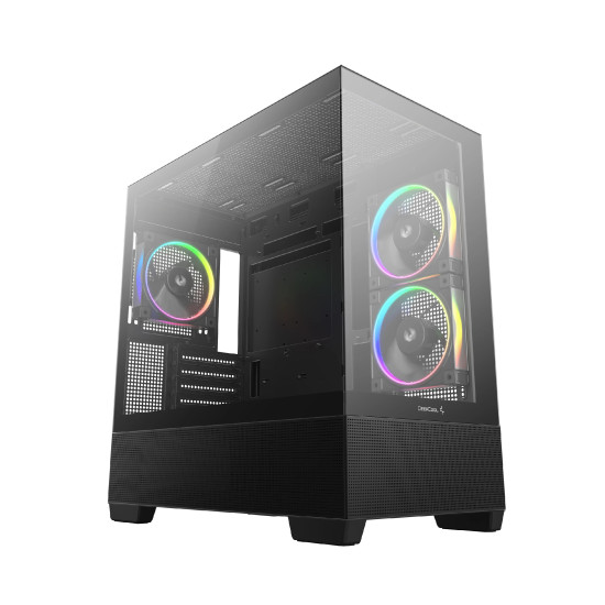 Кутия за компютър DeepCool Case ATX - CG380 3F - 3 ARGB Fans, USB-C