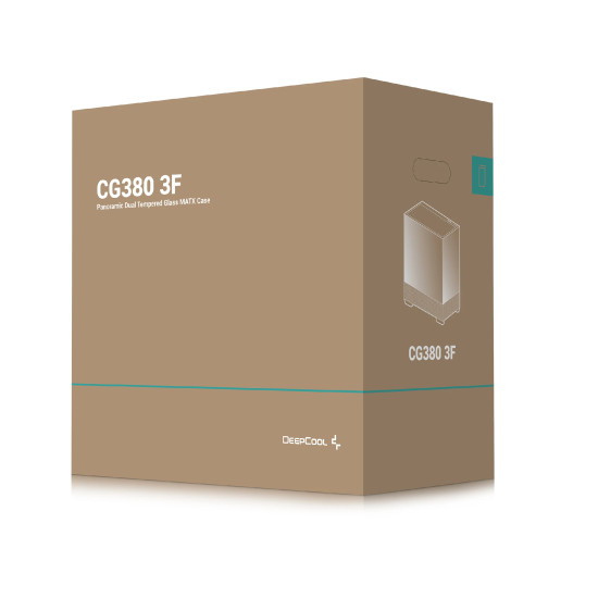Кутия за компютър DeepCool Case ATX - CG380 3F - 3 ARGB Fans, USB-C