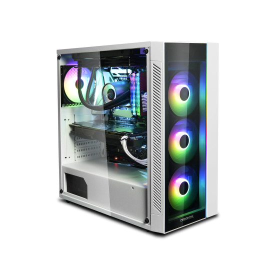 Кутия за компютър DeepCool Case ATX MATREXX 55 WHITE V3 ADD-RGB WH 3F