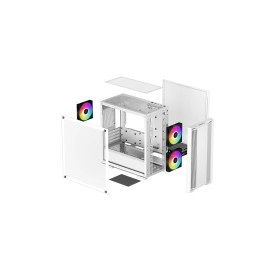 Кутия за компютър DeepCool Case mATX - CC360 A-RGB White