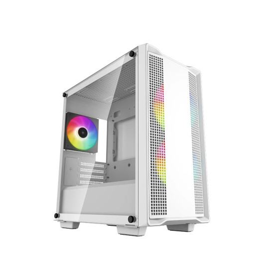 Кутия за компютър DeepCool Case mATX - CC360 A-RGB White
