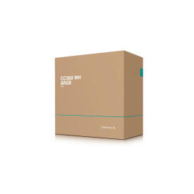 Кутия за компютър DeepCool Case mATX - CC360 A-RGB White