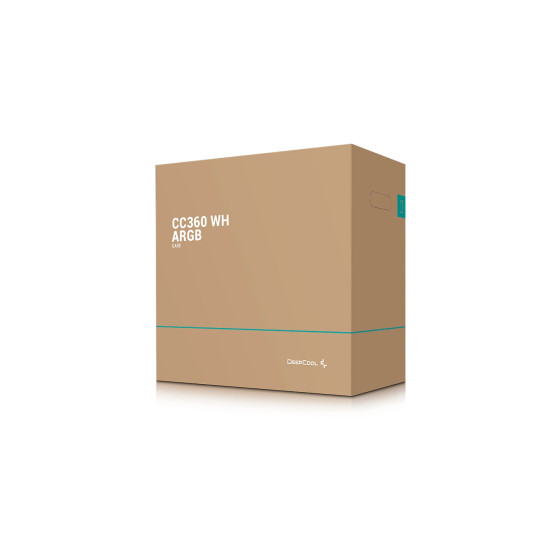 Кутия за компютър DeepCool Case mATX - CC360 A-RGB White