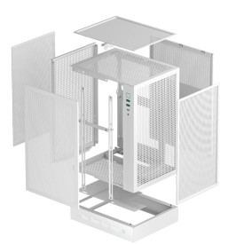 Кутия за компютър DeepCool Case mini-ITX - CH170 DIGITAL White