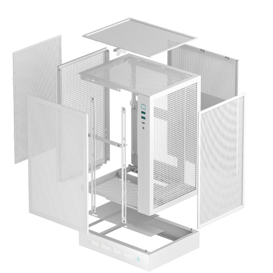 Кутия за компютър DeepCool Case mini-ITX - CH170 DIGITAL White