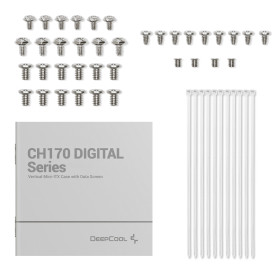 Кутия за компютър DeepCool Case mini-ITX - CH170 DIGITAL White