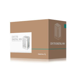 Кутия за компютър DeepCool Case mini-ITX - CH170 DIGITAL White
